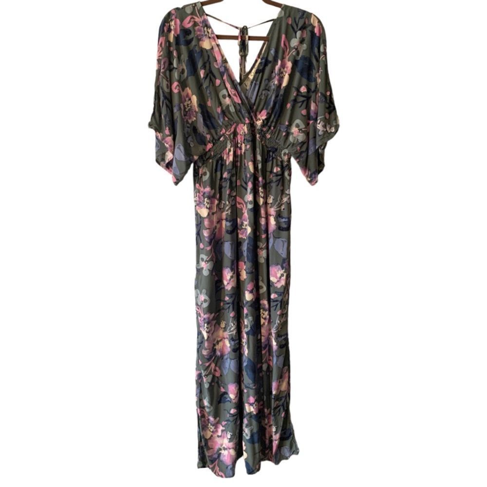 Jessica Simpson Floral Maxi Maternity Dress